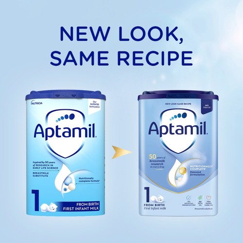 Aptamil 1 First Infant Baby Milk Powder Formula From Birth   800g thumbnail 2