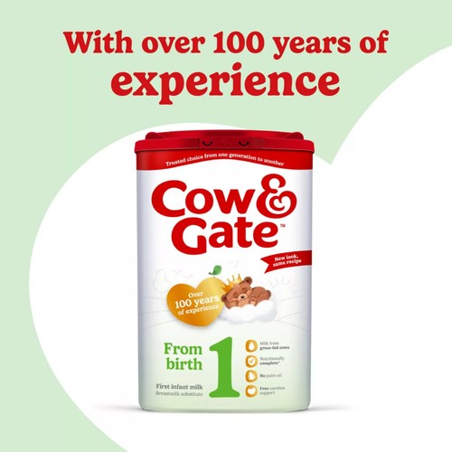 Cow & Gate 1 First Infant Baby Milk Formula Powder from Birth thumbnail 4