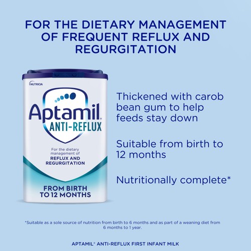 Aptamil Anti-Reflux Baby Milk Formula Powder from Birth thumbnail 3