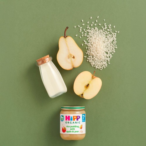 HiPP Organic Rice Pudding with Apple & Pear Baby Food Jar 7+ Months thumbnail 2