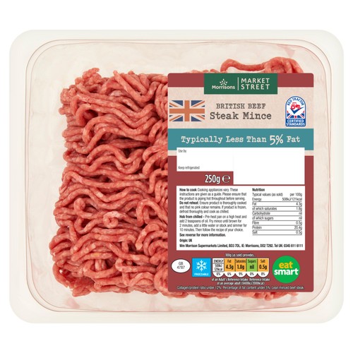 Morrisons British Beef Steak Mince 5% Fat 250g thumbnail 2