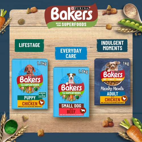 Bakers Small Dog Dry Dog Food Chicken and Veg  thumbnail 3