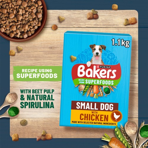 Bakers Small Dog Dry Dog Food Chicken and Veg  thumbnail 4
