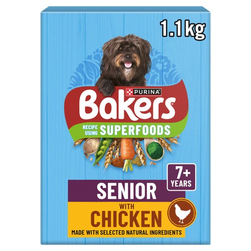 Bakers Senior Dry Dog Food Chicken & Veg