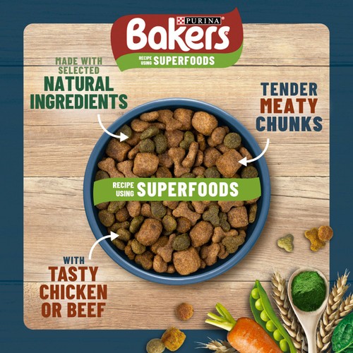 Bakers Dry Dog Food Chicken & Veg thumbnail 3