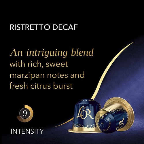 L'OR Espresso Ristretto Decaf Coffee Pods x10 Intensity 9 thumbnail 2