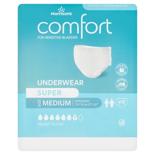 Morrisons Incontinence Comfort Pants Super Protection Medium