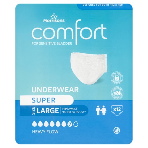 Morrisons Incontinence Comfort Pants Super Protection Large