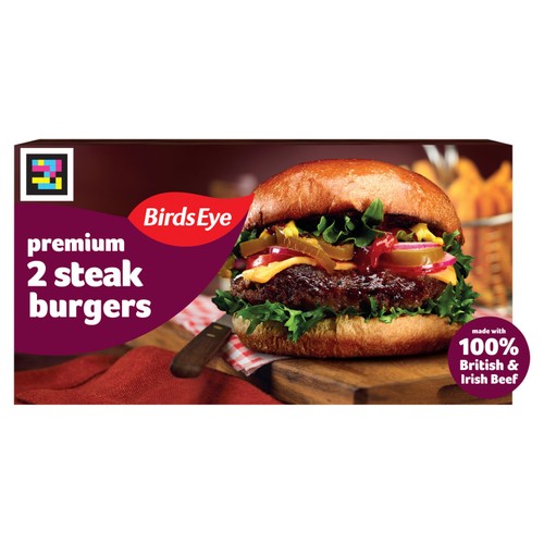 Birds Eye 2 5oz Steak Burgers 284g