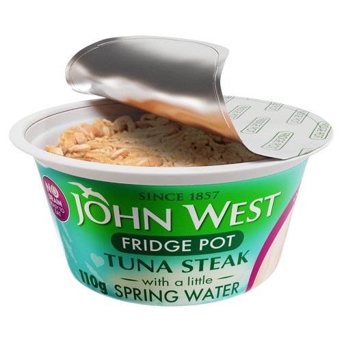 John West No Drain Fridge Pot Tuna Steak with a Little Spring Water 3x110g thumbnail 2