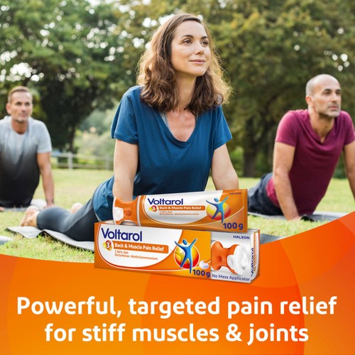 Voltarol Back & Muscle Pain Relief 1.16% Gel 100g, No Mess Applicator thumbnail 2