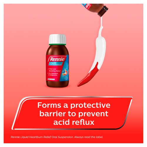 Rennie Liquid Heartburn & Indigestion Relief Peppermint thumbnail 4