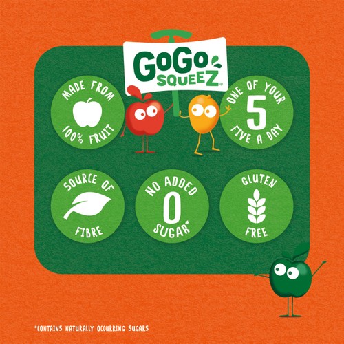 GoGo SqueeZ Fruit Smoothie Snack Apple and Mango thumbnail 4