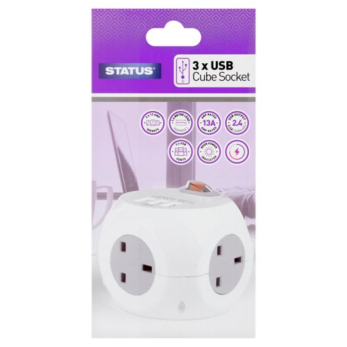 Status USB Cube Extension Lead