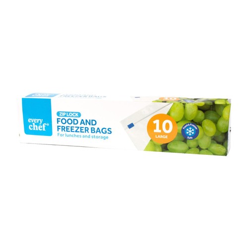Keep It Handy Slide Lock Food & Freezer Bags Large 