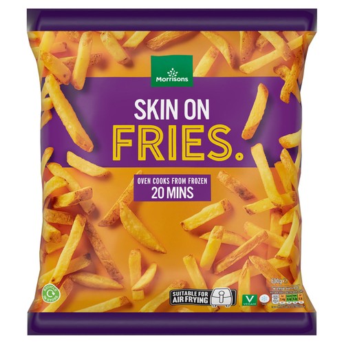 Morrisons Skin On Fries 600g