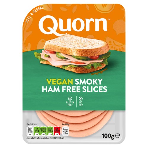 Quorn Smoky Ham Vegan Deli Slices 100g