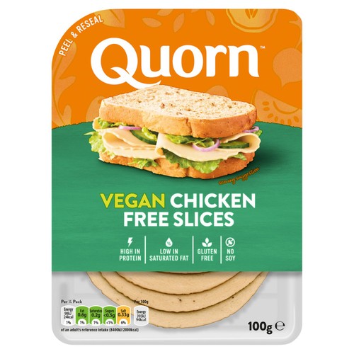 Quorn Chicken Vegan Deli Slices 100g
