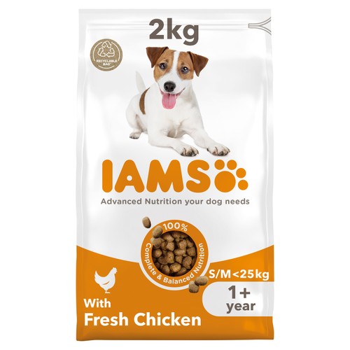 Iams For Vitality Adult Small & Medium Dog Food With Fresh Chicken
