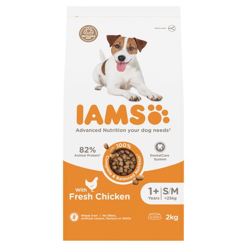 Iams For Vitality Adult Small & Medium Dog Food With Fresh Chicken thumbnail 2