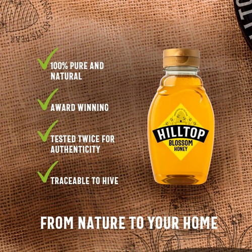 Hilltop Blossom Honey   340g thumbnail 3