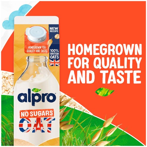 Alpro Oat No Sugars Chilled Drink 1L thumbnail 3