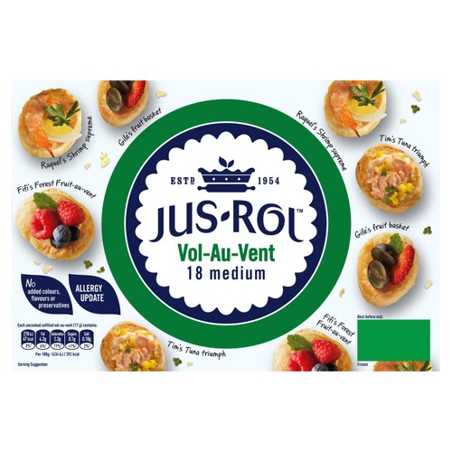 Jus Rol Vol Au Vent 18 Medium