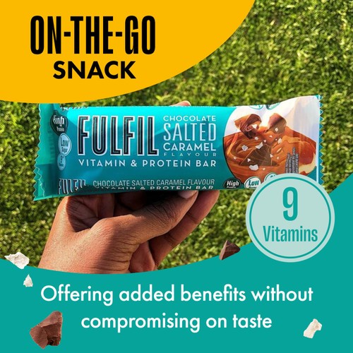 Fulfil Chocolate Salted Caramel Flavour Vitamin & Protein Bar 55g thumbnail 4