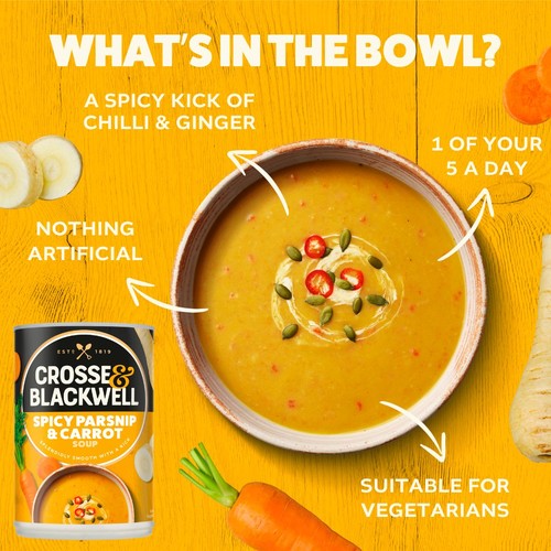 Crosse and Blackwell Best of British Spicy Parsnip & Carrot Soup  thumbnail 2