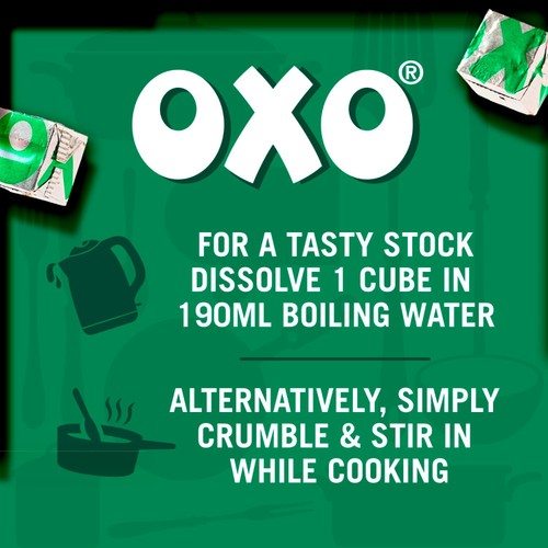 Oxo 12 Reduced Salt Vegetable Stock Cubes thumbnail 3