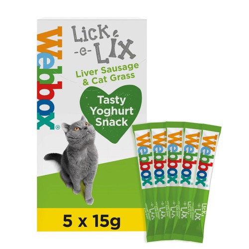 Webbox Lick-E-Lix Yoghurt With Liver Sausage & Cat Grass thumbnail 2
