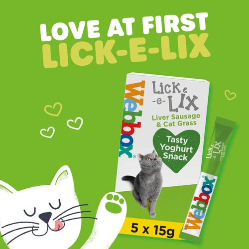 Webbox Lick-E-Lix Yoghurt With Liver Sausage & Cat Grass thumbnail 6