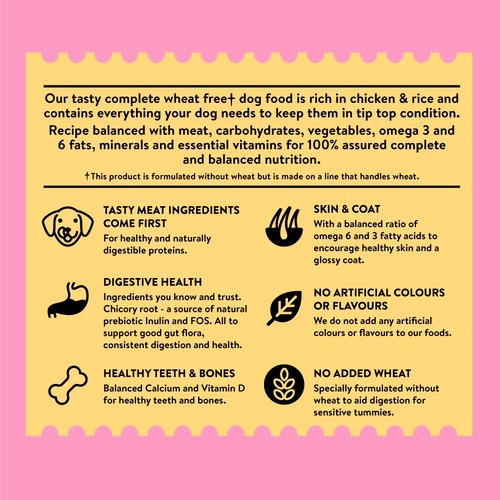 Wagg Wheat Free Dry Adult Dog Food In Chicken & Rice thumbnail 5