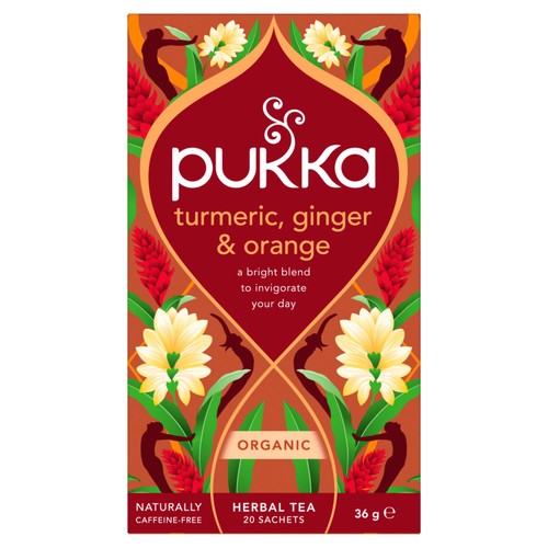 Pukka Organic Turmeric, Ginger & Orange Herbal Tea Bags x20 thumbnail 2