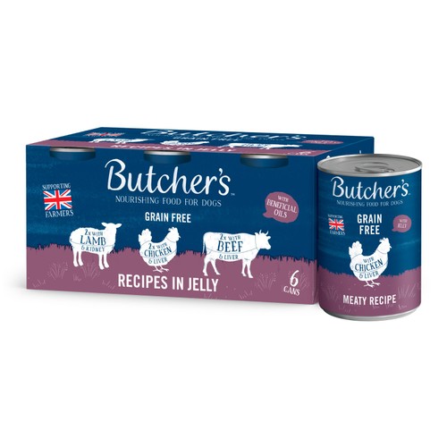 Butcher's Recipes in Jelly Dog Food Tins thumbnail 3