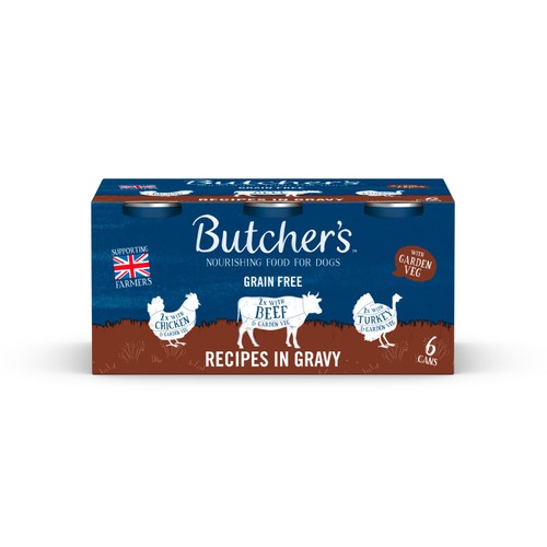 Butcher's Grain Free Variety Pack Dog Food Tins In Gravy thumbnail 3