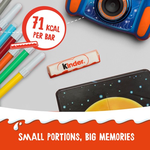 Kinder Milk Chocolate Medium Snack Bars thumbnail 4