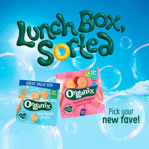 Organix Jammie Monsters Organic Jam Toddler Snack Biscuits Multipack thumbnail 5