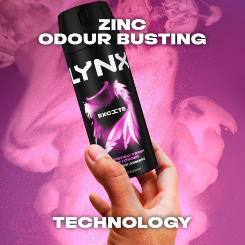Lynx Excite Body Spray Deodorant For Men 150ml thumbnail 3