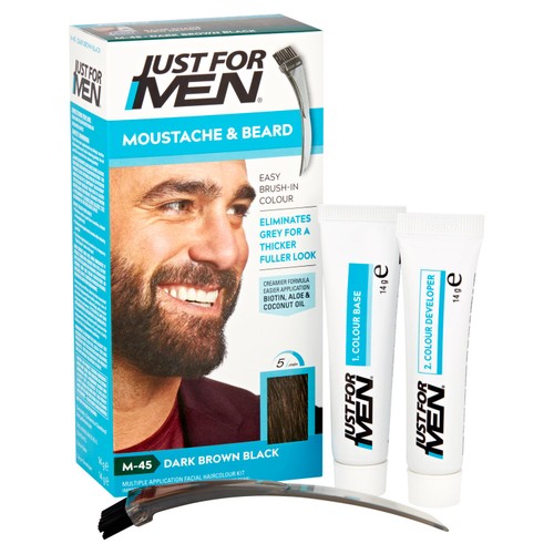 Just For Men Moustache & Beard Dark Brown - Black thumbnail 2