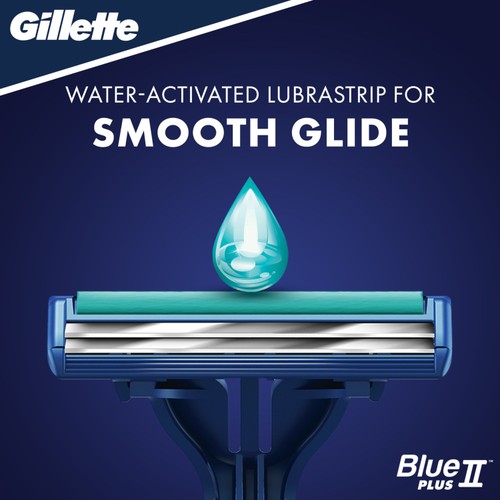 Gillette Blue Plus Slalom Disposable Razors 8 pack thumbnail 3
