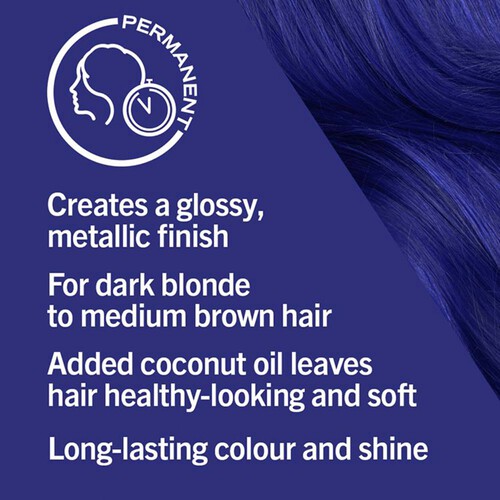 Schwarzkopf LIVE Urban Metallics Permanent Blue Hair Dye U67 Blue Mercury thumbnail 2