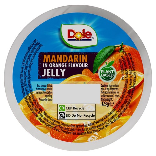 Dole Fruit in Jelly Mandarins in Orange Flavour Jelly 123g thumbnail 2