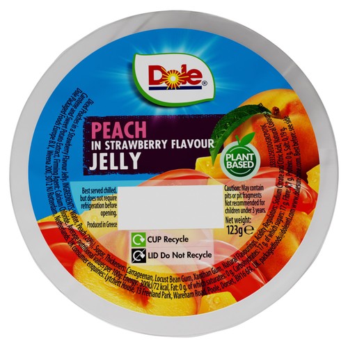 Dole Peach in Strawberry Flavour Jelly 123g thumbnail 2