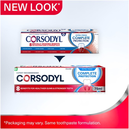 Corsodyl Complete Protection Gum Care Toothpaste Extra Fresh 75ml thumbnail 2