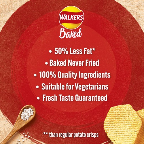 Walkers Baked Sea Salt Snacks Crisps  thumbnail 3