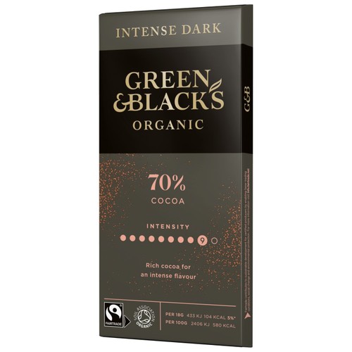 Green & Black's Organic 70% Dark Chocolate Bar thumbnail 2