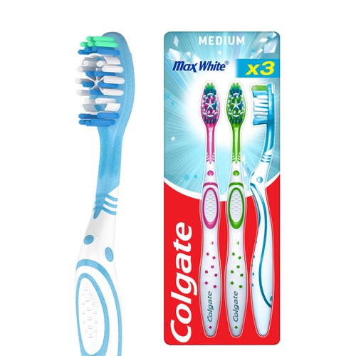 Colgate Max White Medium Toothbrushes