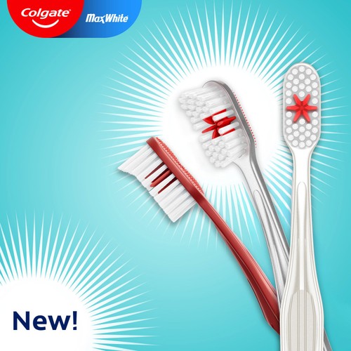 Colgate Max White Medium Toothbrushes thumbnail 5