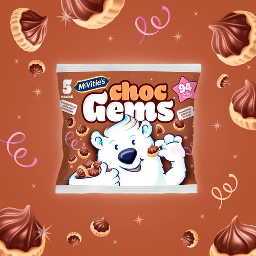McVitie's Iced Gems Chocolate Multipack Biscuits thumbnail 3